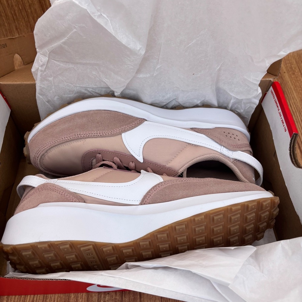 Nike Waffle Debut Womens 9 Particle Beige White DH9523-201 Retro Sneakers NEW - Picture 6 of 7